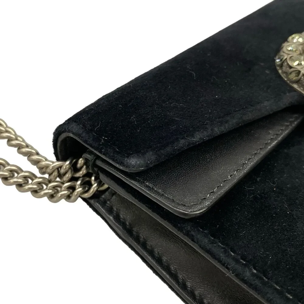 Gucci Dionysus Shoulder Bag 476432 Velour Leather